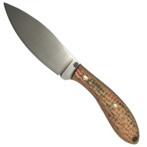 LT Wright Handcrafted Knives Large Northern Hunter Flat Tangerine Coffeebag Fixed Blade Knife